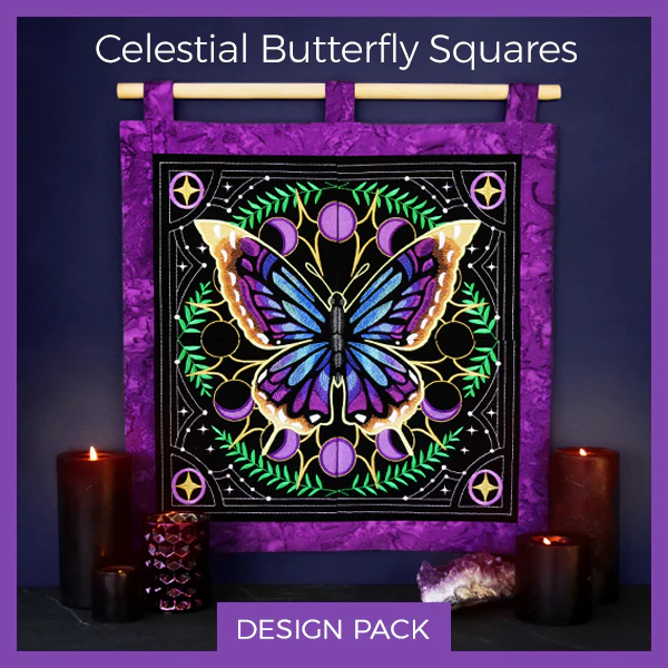 A Celestial Butterfly Squares Design Pack - Image 7