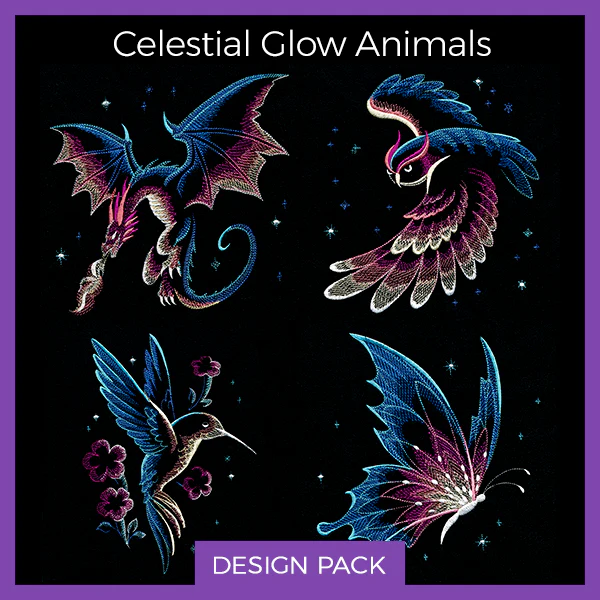A Celestial Glow Animals Design Pack - Image 13