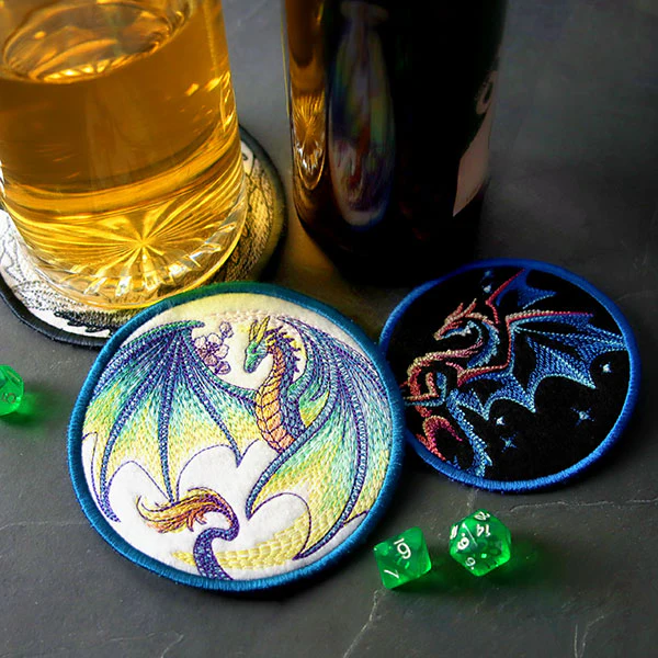 A Dragon Coasters (In-the-Hoop) Design Pack - Image 6