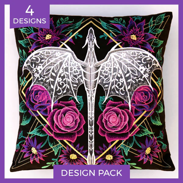 A Dragon & Flowers Panel Scene Design Pack - Image 13