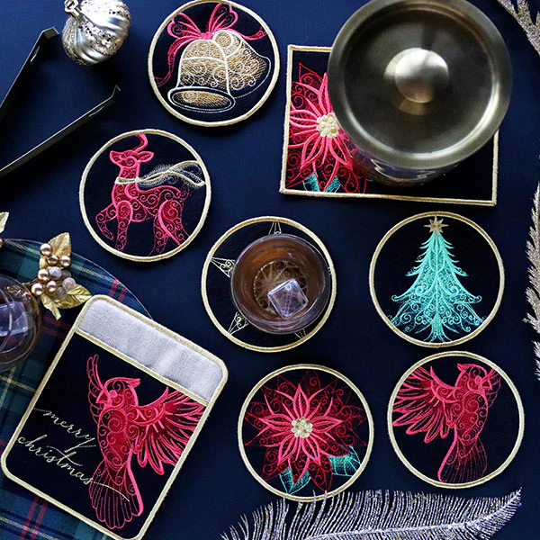 A Festive Flair Christmas Kitchen Set (In-the-Hoop) Design Pack - Image 14