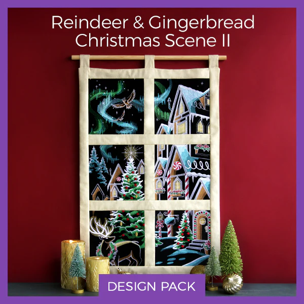 A Reindeer & Gingerbread Christmas Scene II Design Pack - Image 16