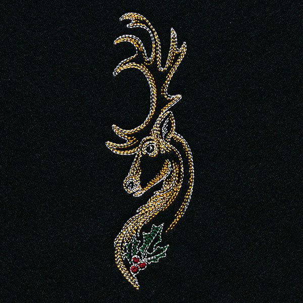 Art Nouveau Christmas Reindeer - Image 2