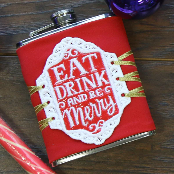 Be Merry Bottle Label (In the Hoop) - Image 5