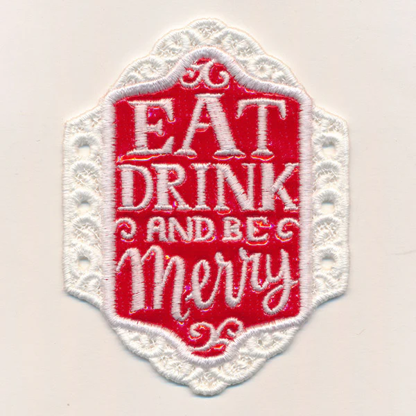 Be Merry Bottle Label (In the Hoop) - Image 6