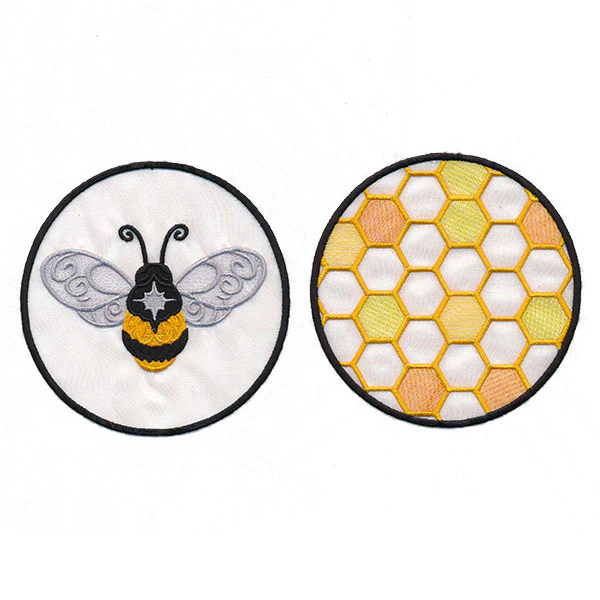 Bee & Honeycomb Shadowbox (Organza) - Image 5