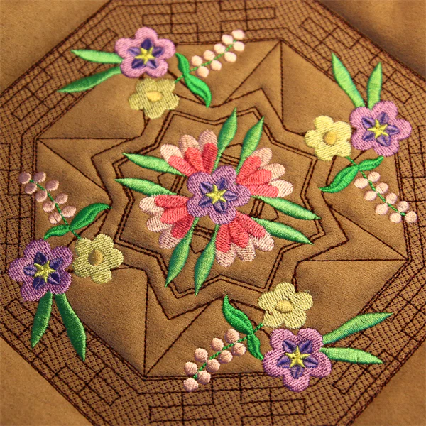 Blooming Desert Trapunto Mandala - Image 2