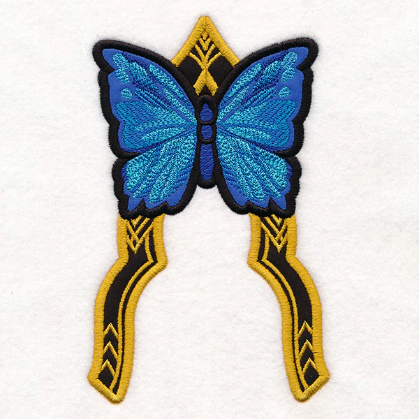Blue Morpho Butterfly Magic Accent (Split Seam Applique) - Image 3