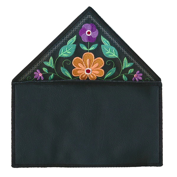 Bohemian Blooms Leather Clutch (In-the-Hoop) - Image 3