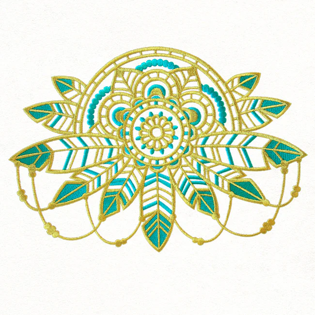 Bohemian Gold - Feathers Medallion - Image 6