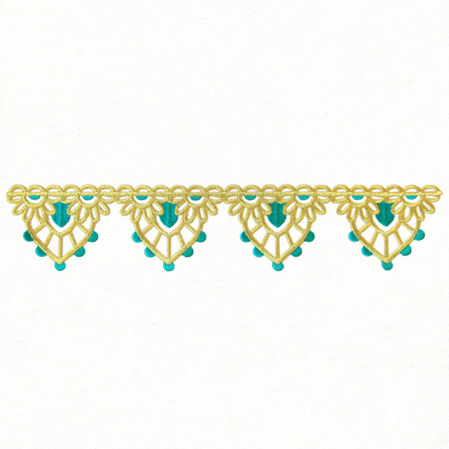 Bohemian Gold - Scalloped Border