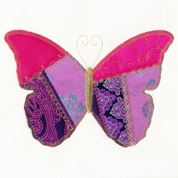 Bohemian Patchwork Butterfly (Applique) - Image 2