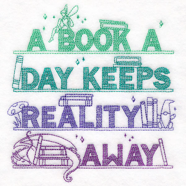 Book a Day Keeps Reality Away Bookshelf - Image 5