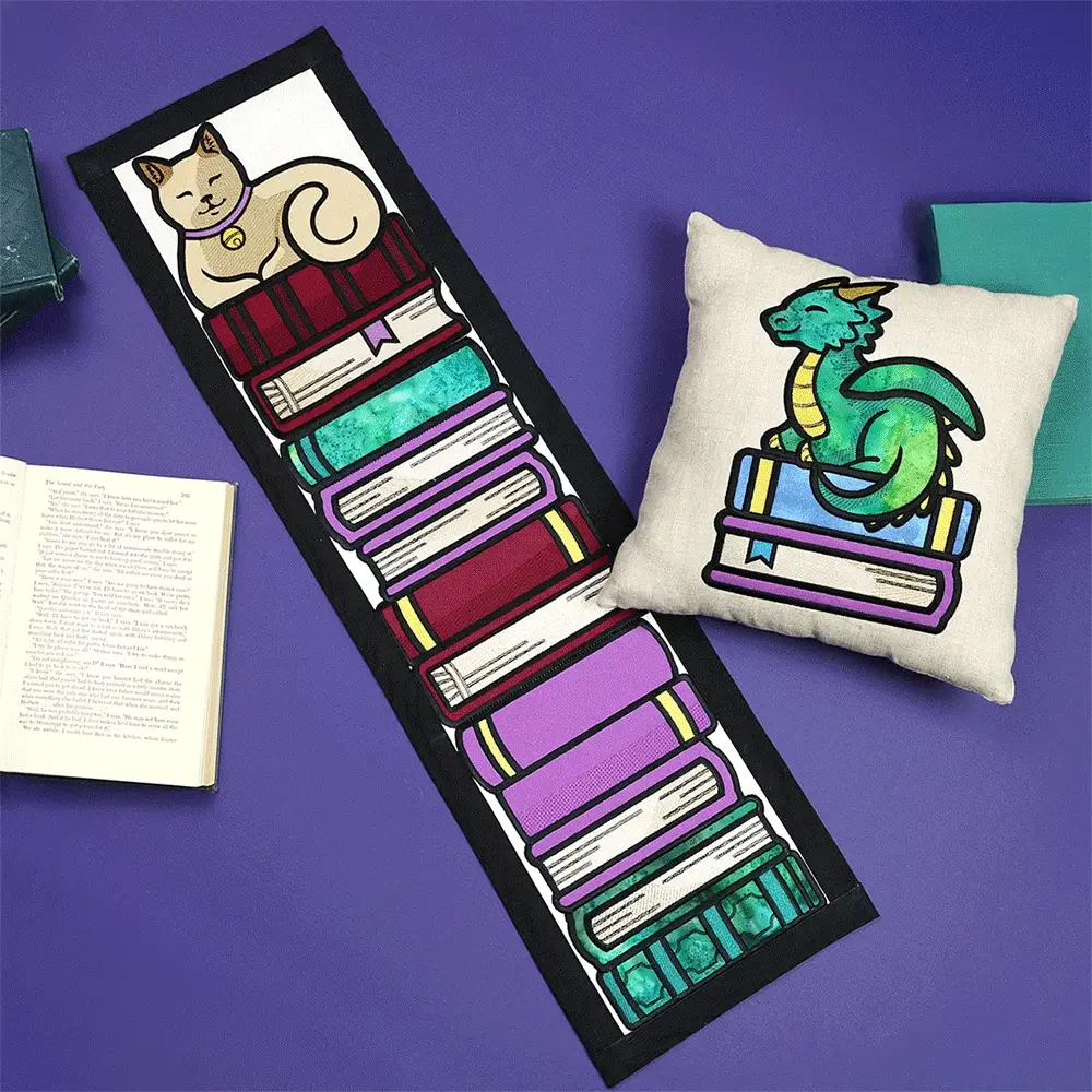 Book Stack Buddies (Applique) - Books 1 - Image 2