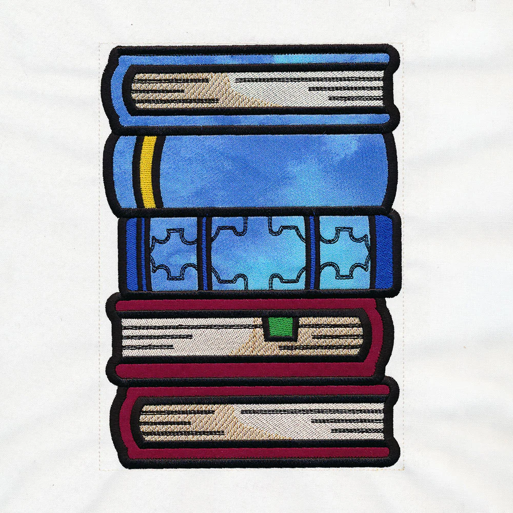 Book Stack Buddies (Applique) - Books 3 - Image 3