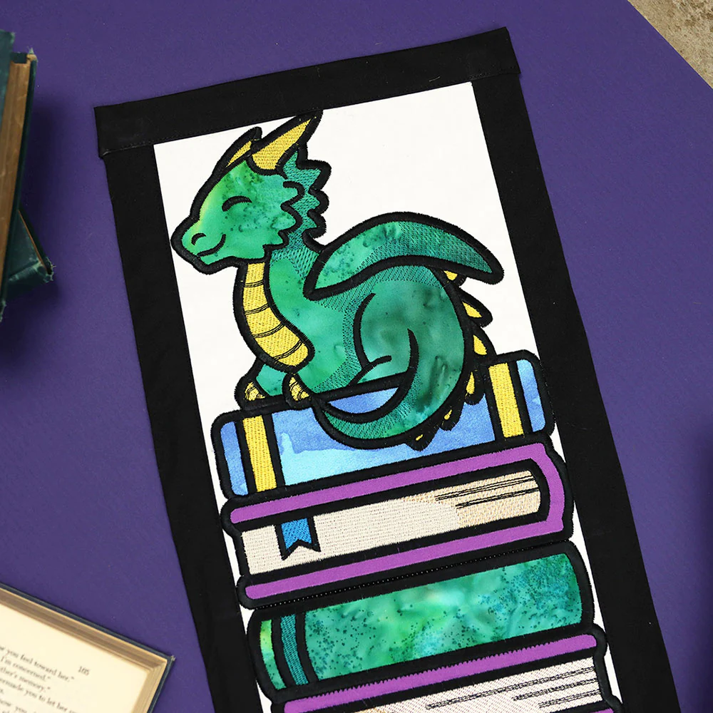 Book Stack Buddies (Applique) - Dragon - Image 6
