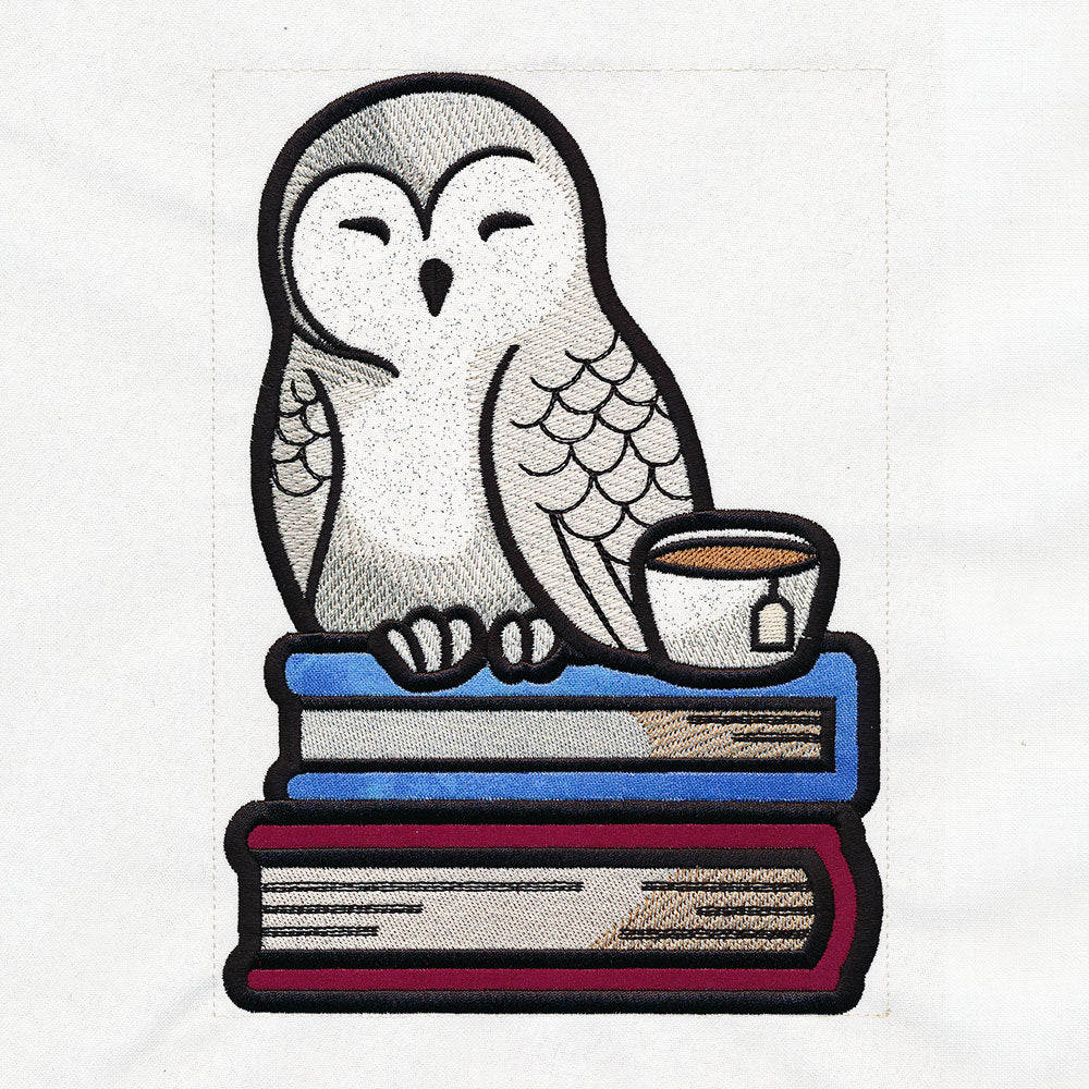 Book Stack Buddies (Applique) - Owl - Image 3
