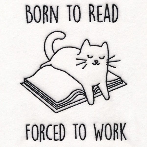 Born To Read Cat - Image 2