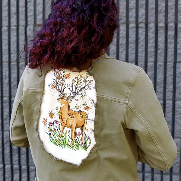 Branching Deer in Autumn Breeze - Image 4