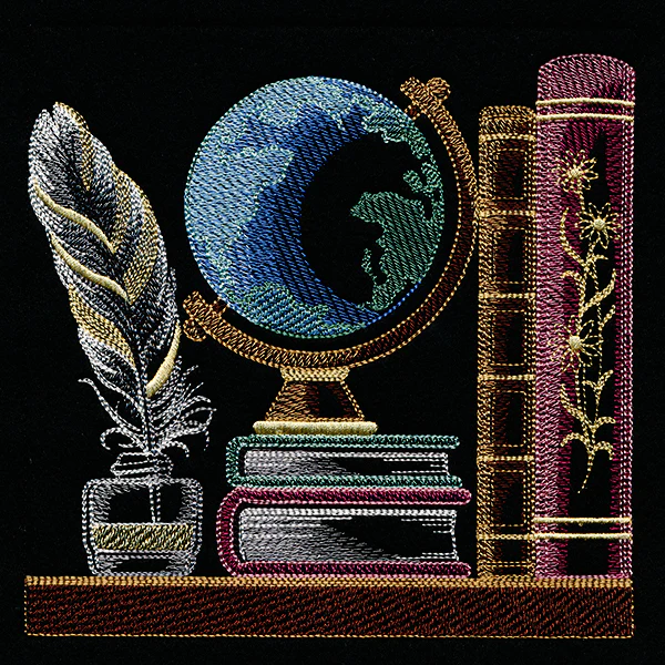 Build a Bookshelf Scene – Globe and Quill - Image 3