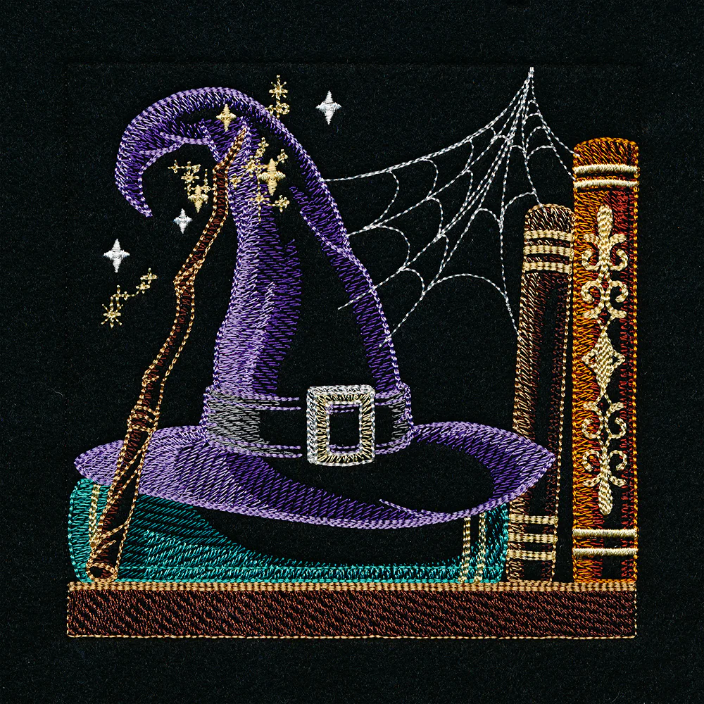 Build a Halloween Bookshelf Scene - Magical Hat and Wand - Image 4