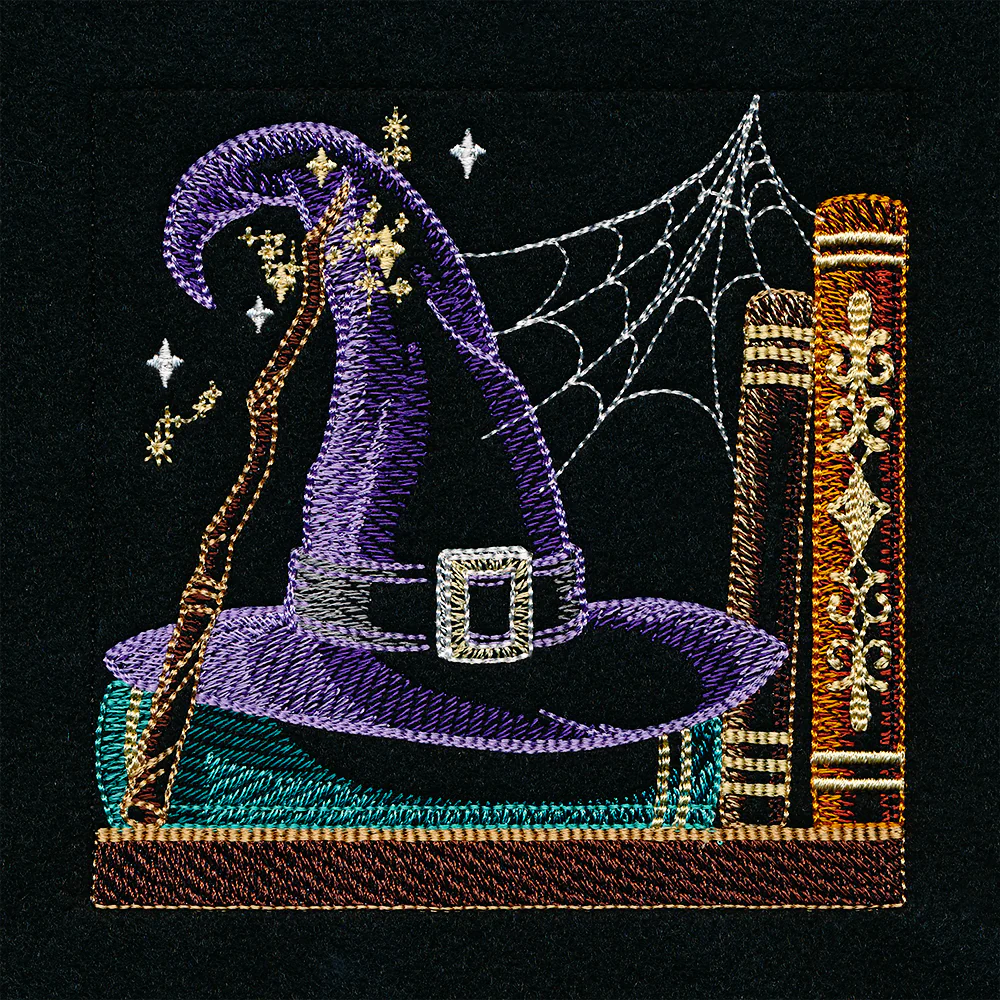 Build a Halloween Bookshelf Scene - Magical Hat and Wand - Image 5