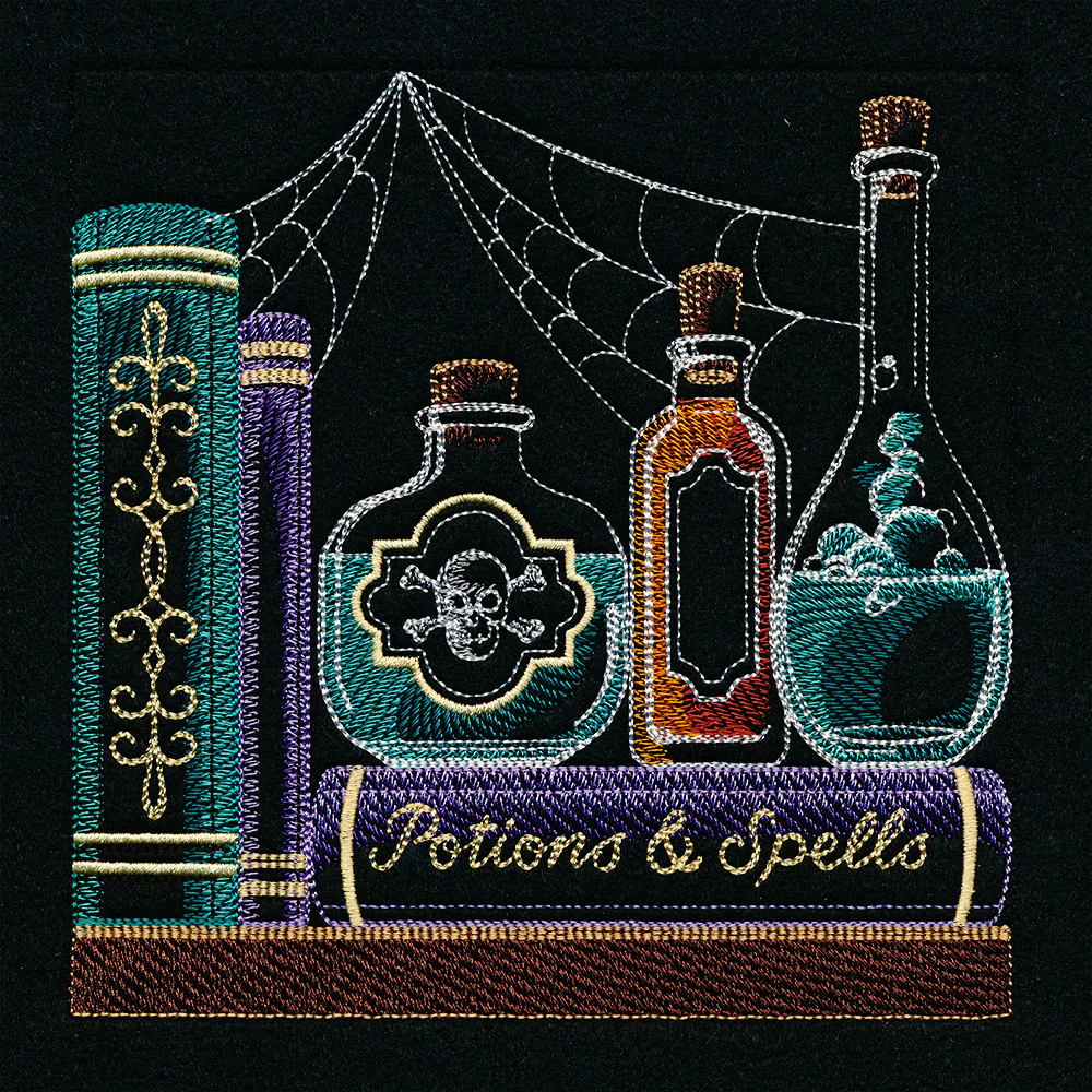 Build a Halloween Bookshelf Scene - Potions and Spells - Image 3