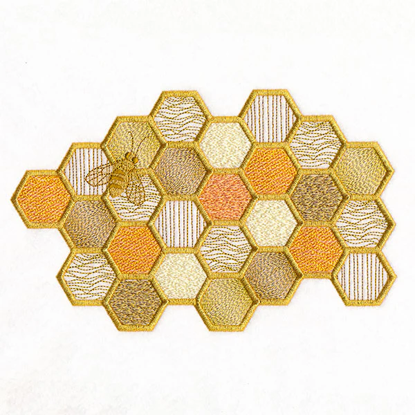 Buzzing with Texture Honeycomb & Bee - Image 3