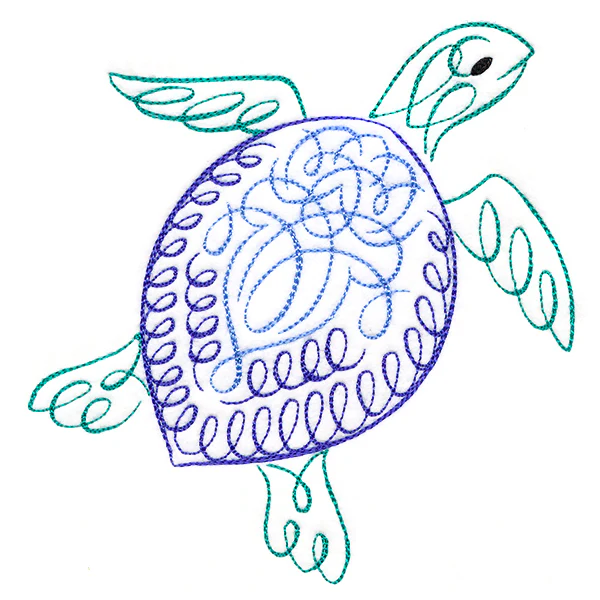 Calligraphic Sea Turtle - Image 3