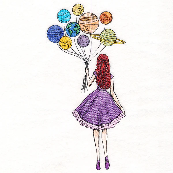 Celestial Balloons Girl - Image 2