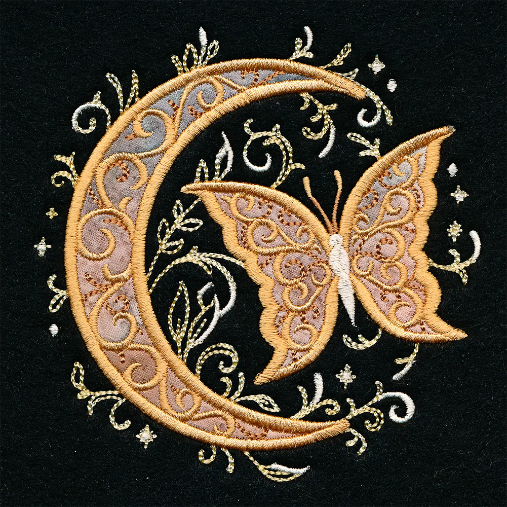 Celestial Butterfly Pillow Pair (Applique) - Image 13