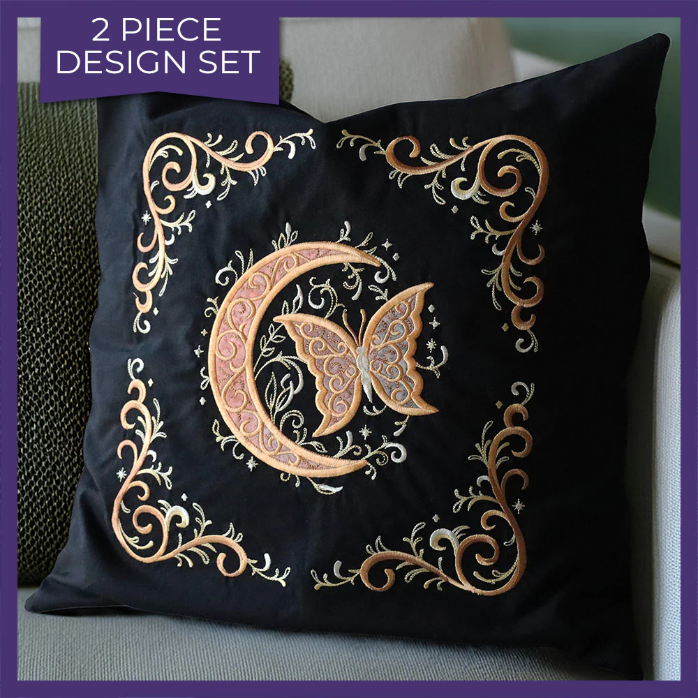 Celestial Butterfly Pillow Pair (Applique) - Image 15