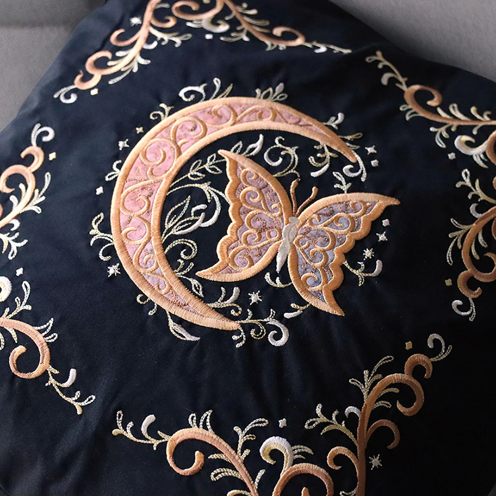 Celestial Butterfly Pillow Pair (Applique) - Image 2