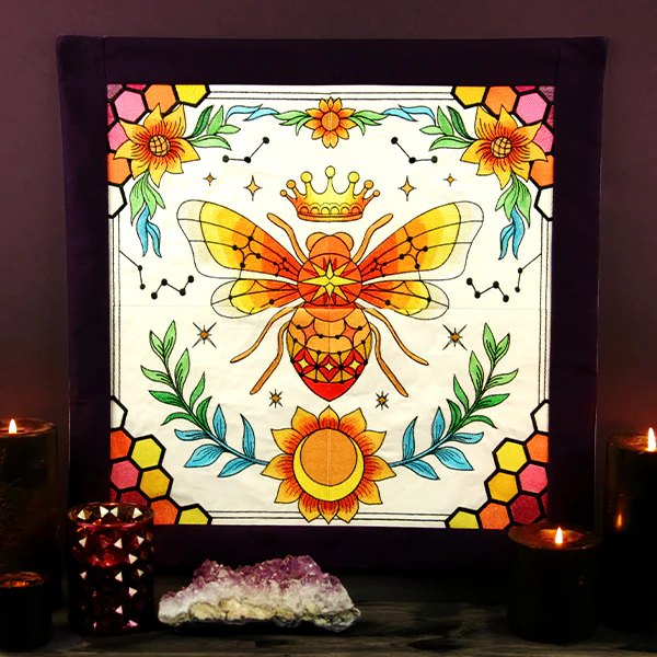 Celestial Queen Bee Wall Hanging - Bottom Left - Image 10