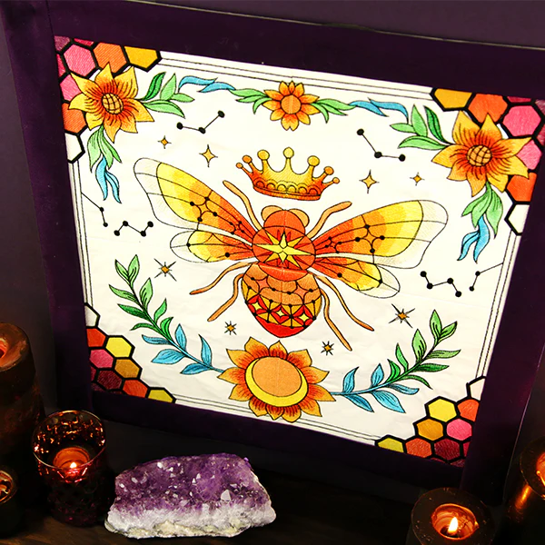 Celestial Queen Bee Wall Hanging - Top Left - Image 8
