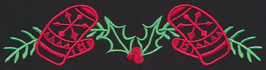 Chalkboard Christmas - Mitten Border - Image 2