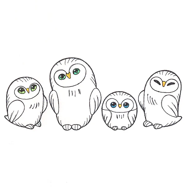 Charming Owl Border - Image 3