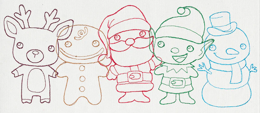 Christmas Friends Border