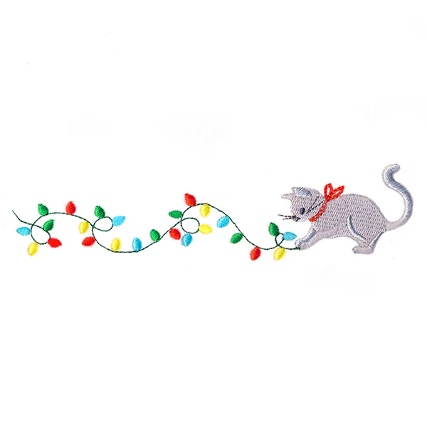 Christmas Lights Kitty