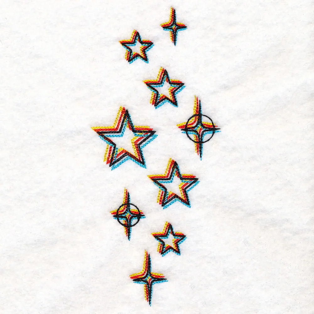 Chromatic Stars Border - Vertical - Image 6