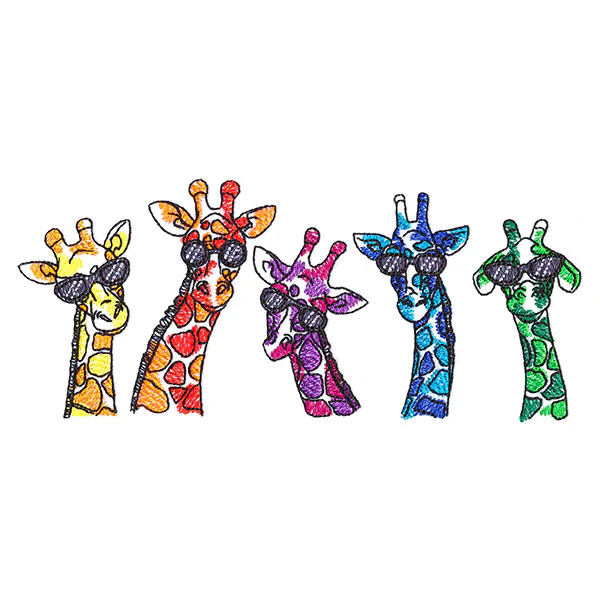 Cool Giraffes in Color - Image 5