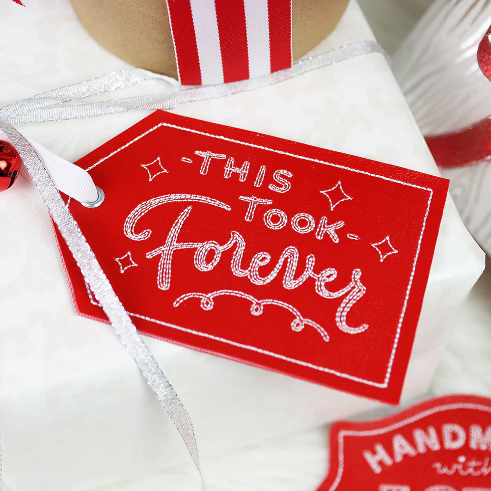 Crafted with Attitude Gift Tag - This Took Forever (In-the-Hoop)