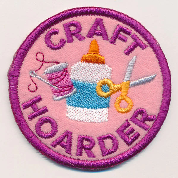 Crafty Merit Badges - Craft Hoarder (Patch) - Image 2