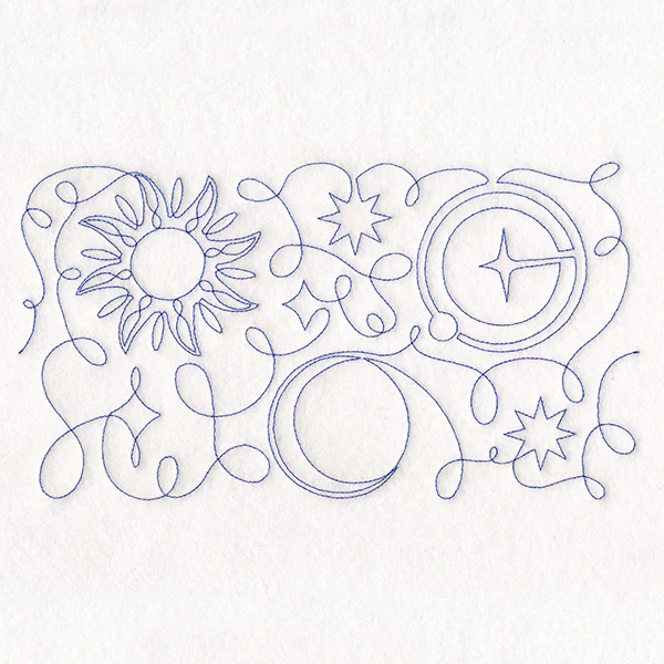 Crafty Quilters - Moon and Stars (Edge-to-Edge Quilting) - Image 4