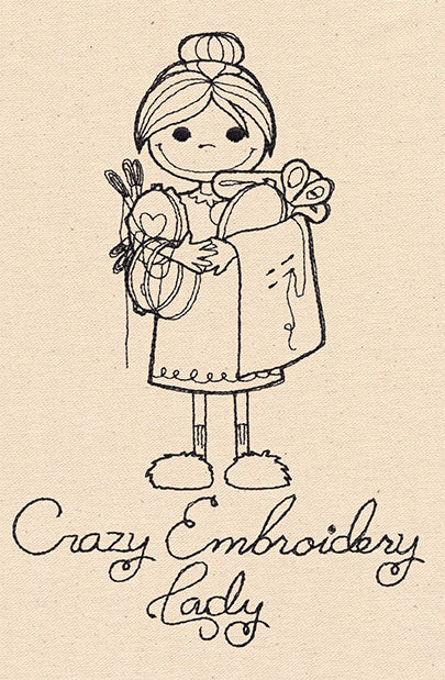 Crazy Embroidery Lady - Image 4