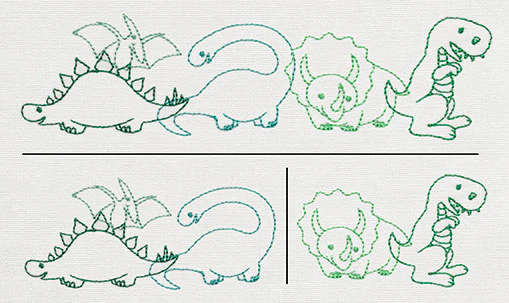 Creature Feature - Dinosaur Border (Split)