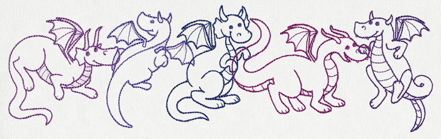 Creature Feature - Dragon Border