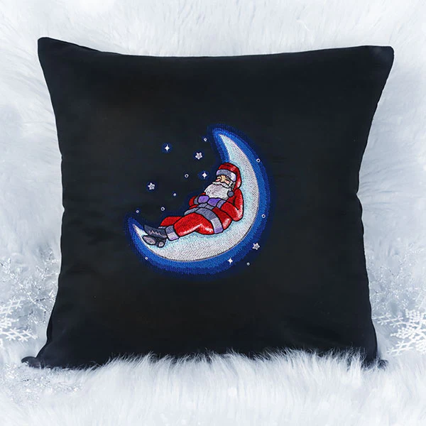 Crescent Moon Dozing Santa - Image 6