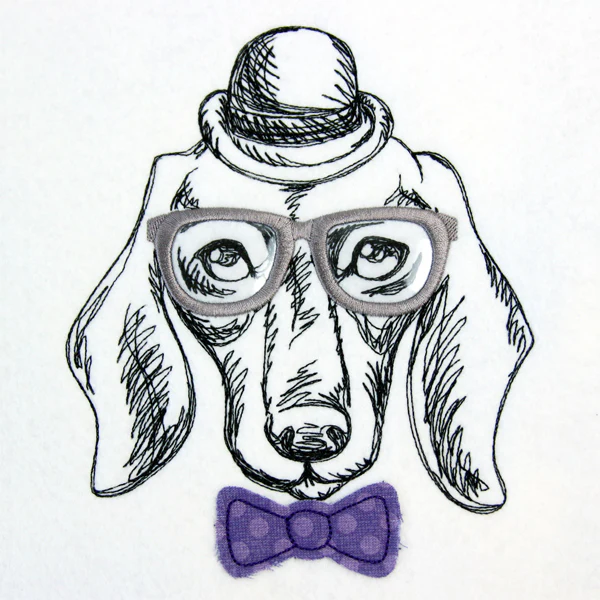 Dapper Dachshund (Vinyl Applique) - Image 4