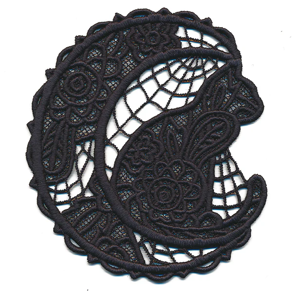 Darkly Delicate - Cat in Moon (Lace) - Image 2